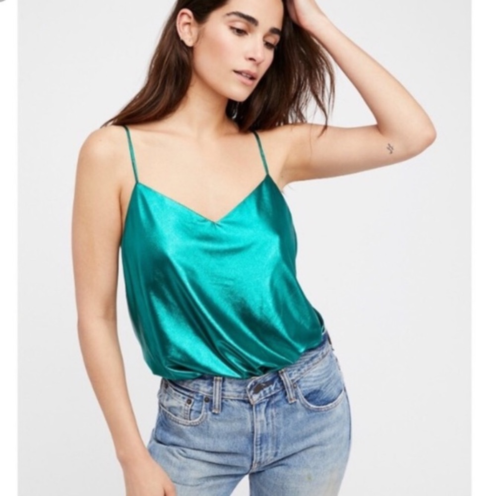 Free People xs foil babes NWT